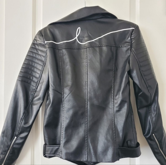 ByEgreis Rochelle Biker Jacket (black) - Picture 5 of 5